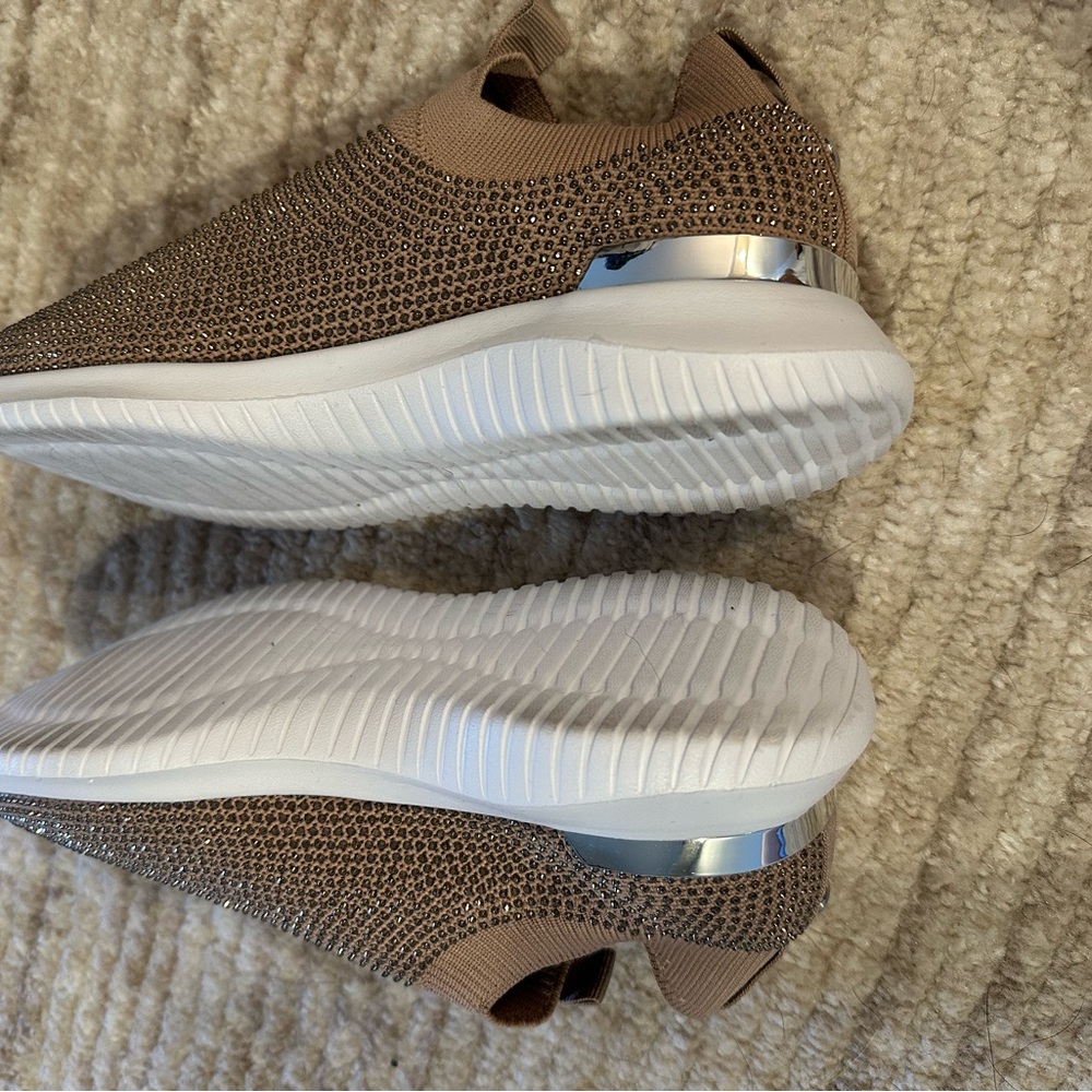 Anne Klein Slip-On Knit Sneakers with Sparkle - Picture 6 of 7